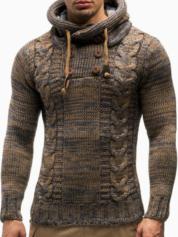 Leif Nelson Pull Tricoté Cardigan Homme