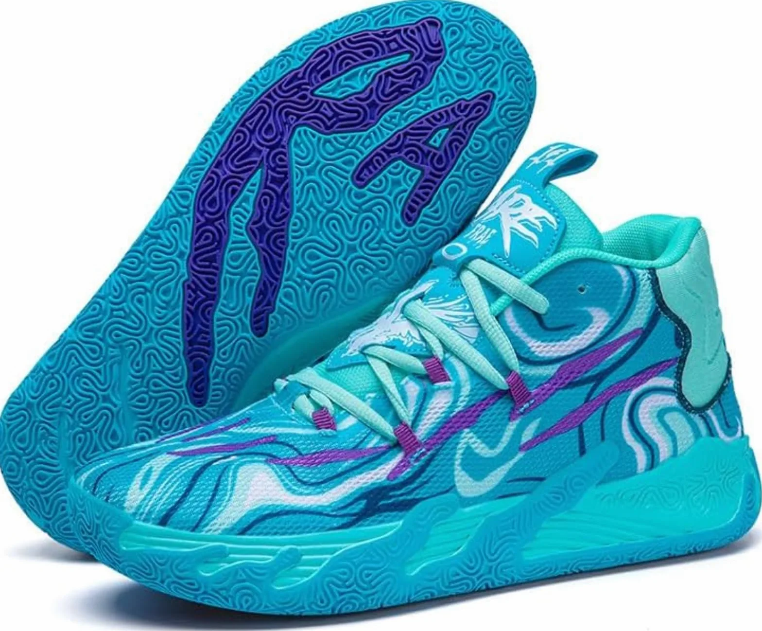 Chaussures de Basket-Ball AeroDunk - Vivazz, Chaussures Décontractées pour Homme, Semelle extérieure en Caoutchouc antidérapante, Légères et Respirantes