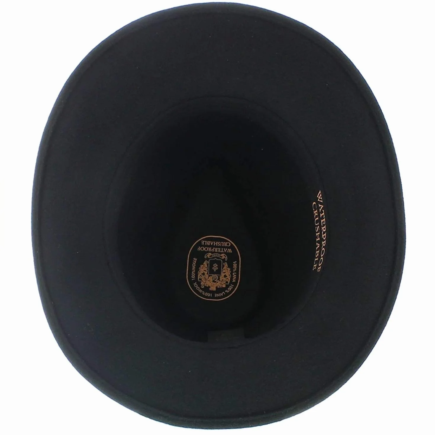 Chapeau Fedora - Feutre imperméable - Amance - Noir