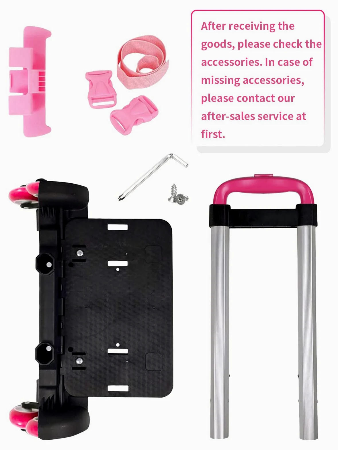 PROTAURI Chariot Pliable pour Cartable - Chariot à Main à roulettes pour Enfants, étudiants, Bagages - Chariot de Voyage avec Boucles