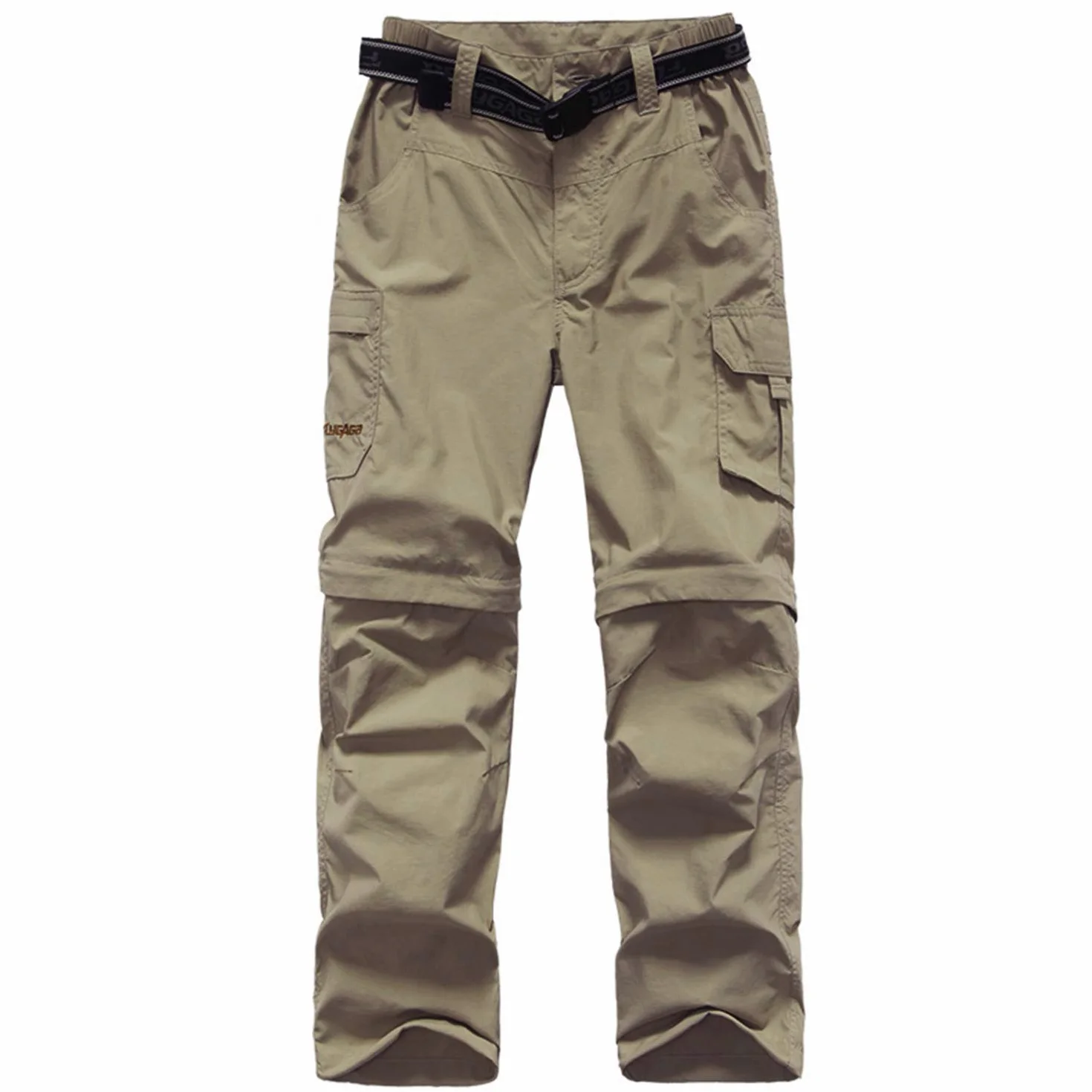 FLYGAGA Pantalon d'extérieur pour Enfants, Pantalon de Randonnée, Pantalon Cargo pour Enfants, Convertible d'escalade de Randonnée Imperméable à Séchage Rapide pour Garçon
