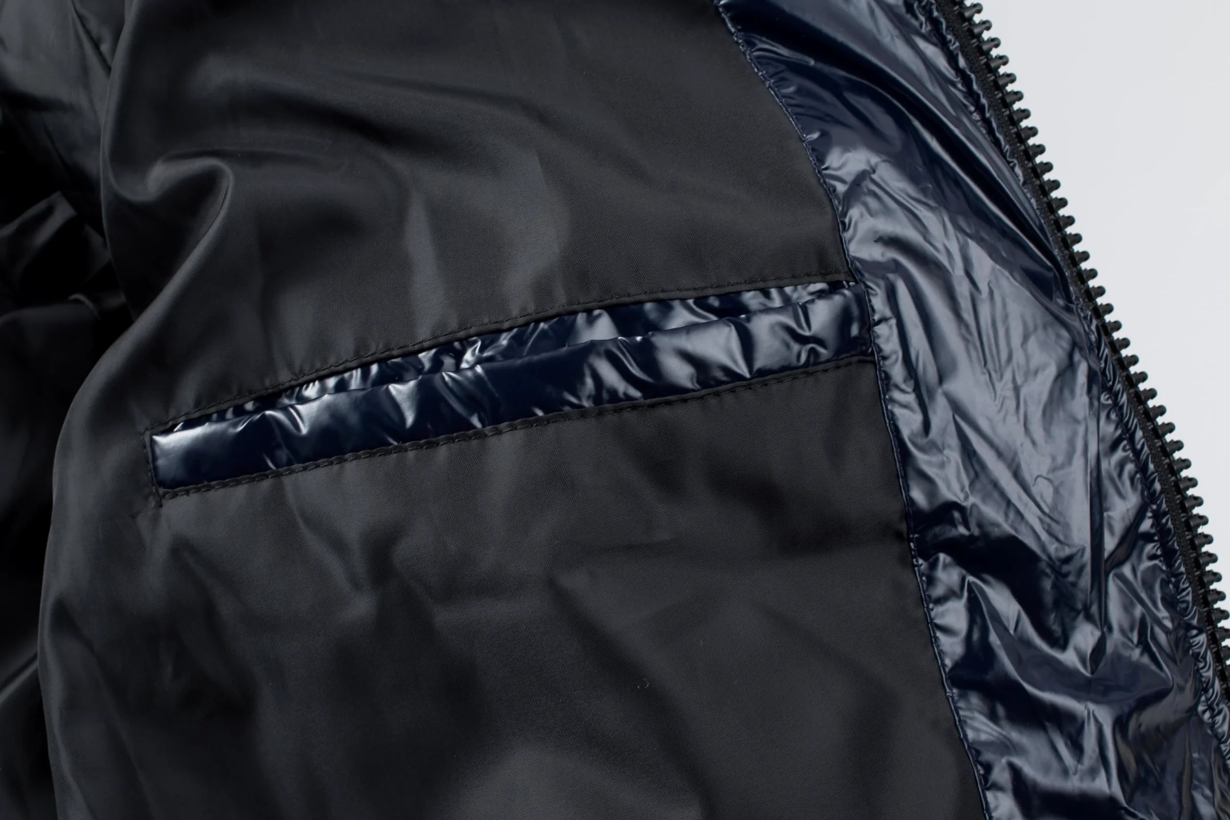 TONY BACKER Veste courte veste d'hiver brillante pour homme coupe-vent imperméable avec capuche amovible avec fermeture éclair