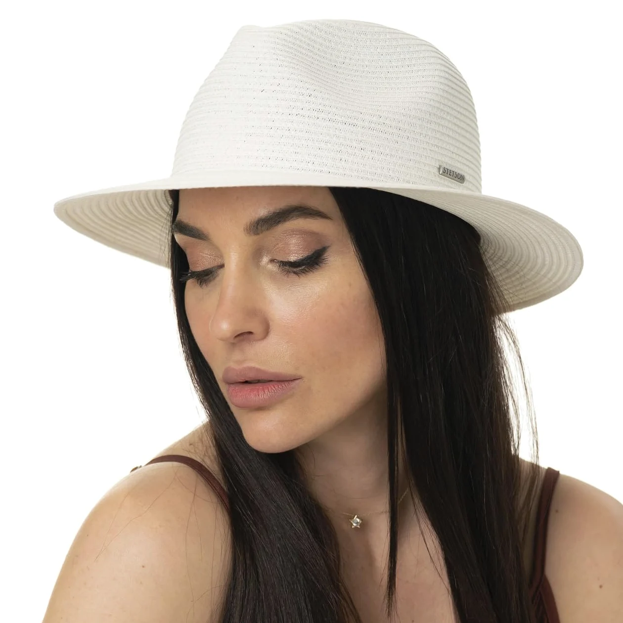 Stetson Dawson Traveller Chapeau de Paille Toyo Protection UV 40 Unisexe Printemps Ete