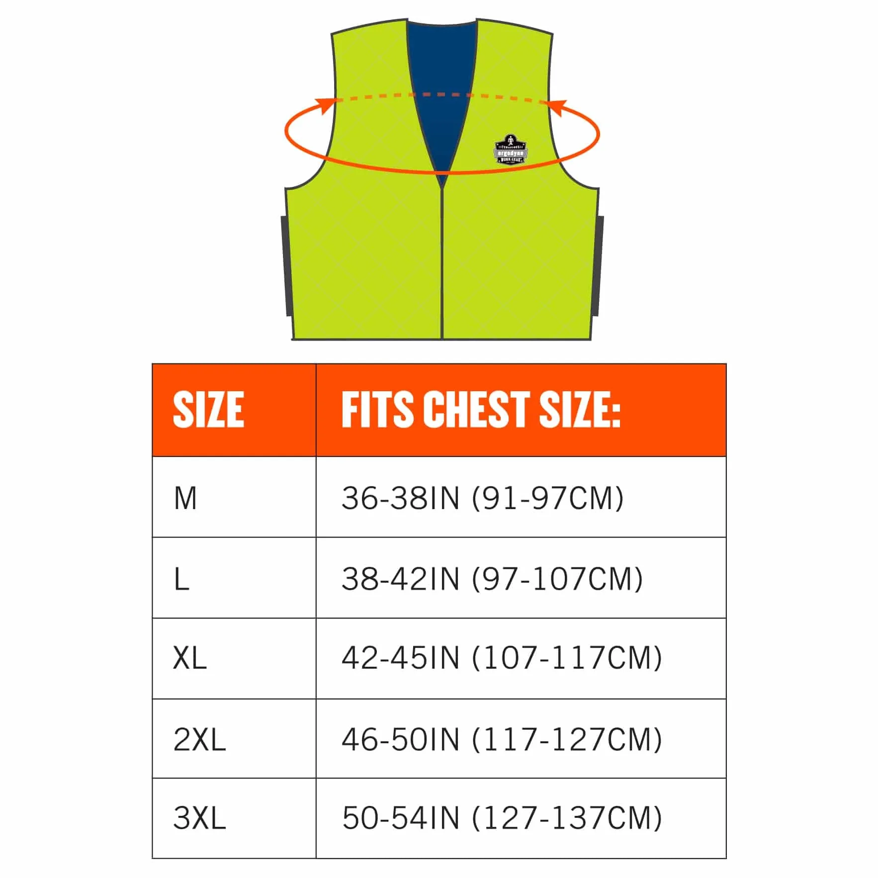 Ergodyne Chill-Its 6665 Gilet rafraîchissant par évaporation