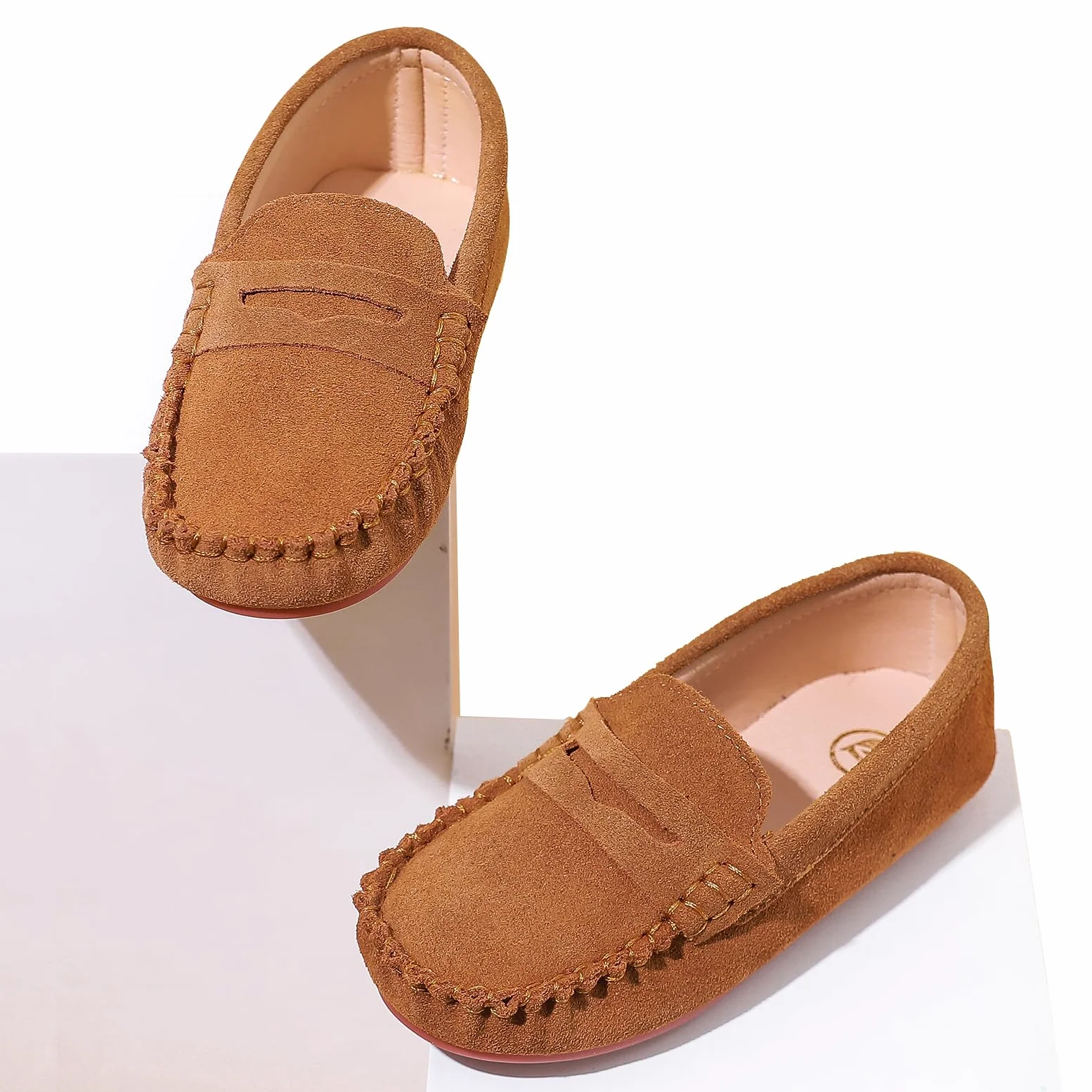 WUIWUIYU Garçon Classique Mocassins Fille Formel Robe École Chaussures Chaussure d'uniforme Scolaire