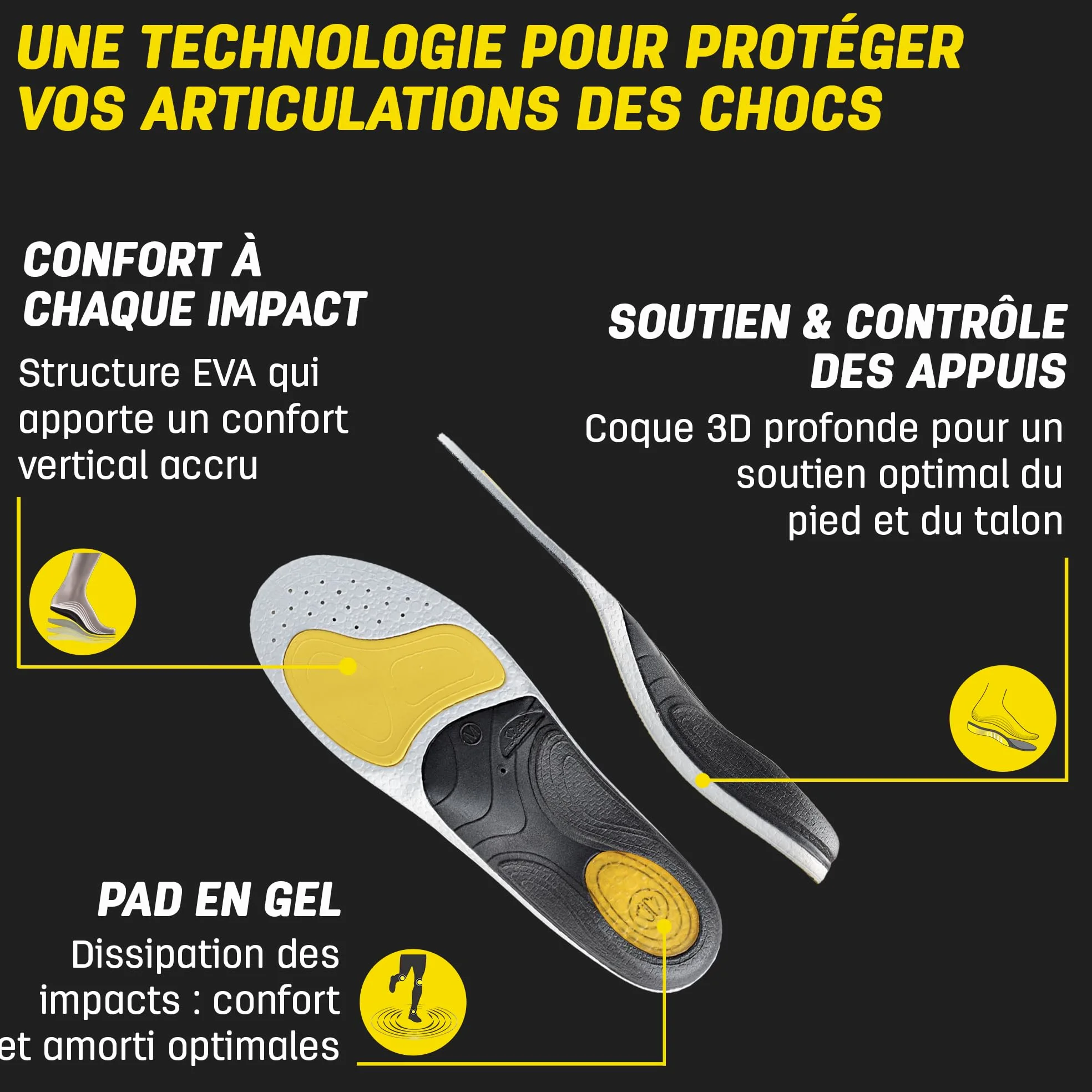 Sidas 3feet Activ High Semelle Course à Pied Mixte