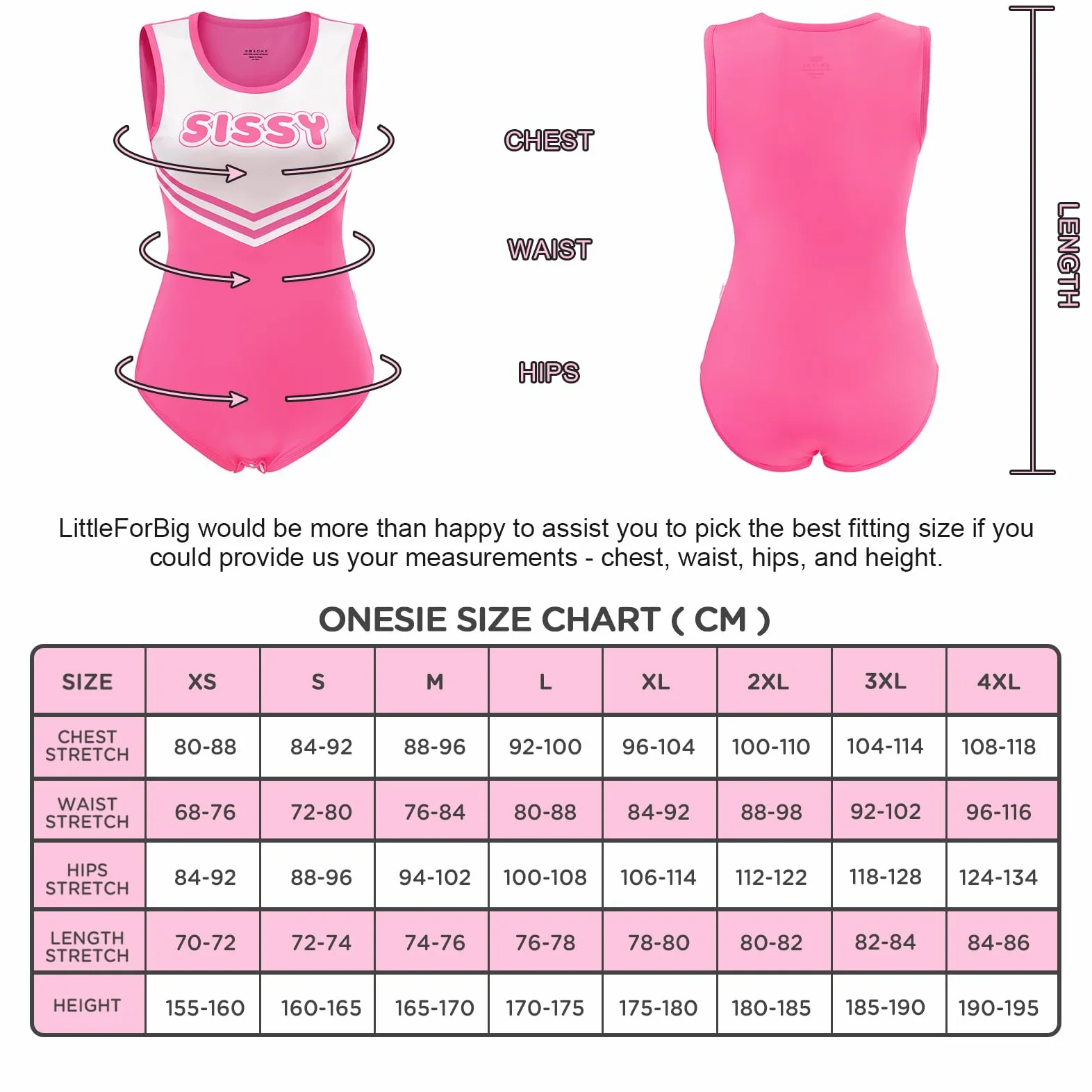LittleForBig Grenouillère soyeuse – Combinaison pyjama Cheer Sissy